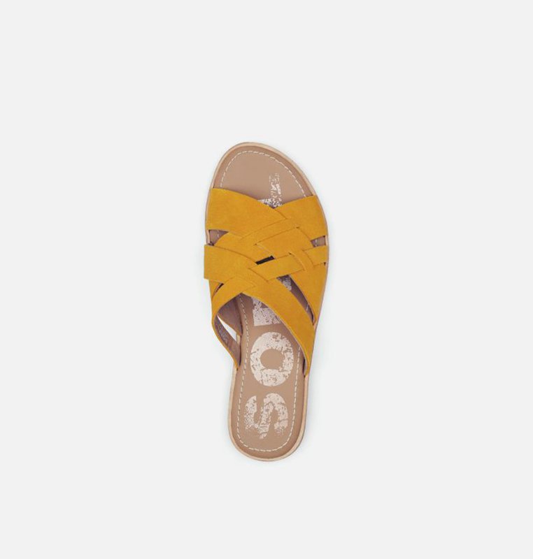 Sorel Dam Slides Gula - Ella™ Sandal - ZNU-319208